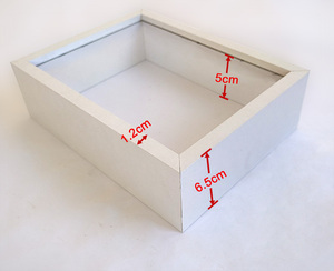 Bán buôn đen trắng Hạt gỗ màu A4 6 ''7'' 8 ''10'' bất kỳ kích thước hộp Bóng khung với UV in gỗ rỗng khung - Product Image 4