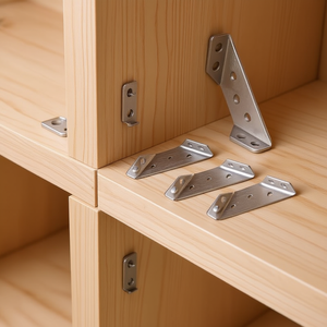 Supports d'angle robustes à 90 degrés, épaisseur de 5 mm, résistants aux rayures, pour cadres en bois, assemblage de meubles avec vis incluses - Product Image 2