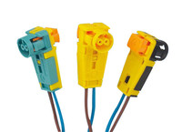 Katup Solenoid EV 2 Pin Khusus Mobil Biru/Kuning/Hijau 12V Konektor Kabel Harness Sabuk Pengaman Mobil dengan Kompatibilitas OEM