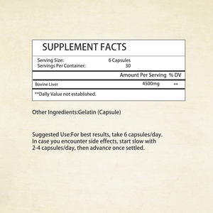 Good Quality Grass Fed Beef Liver Capsules with Hyaluronic Acid Strengthen Immunity Support Heart Health Capsules Nutritional - Product Image 4