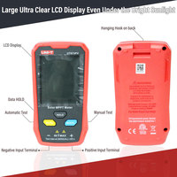 Testeur de circuit PV LCD UT673PV, testeur de puissance, courant et tension maximaux pour panneaux solaires, compteur MPPT solaire