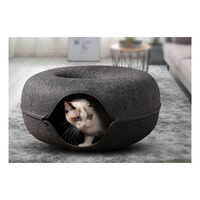 Usine OEM/ODM, Grossiste à prix compétitif : Nids pour animaux de compagnie en feutre et coussins en peluche, utilisables en deux modes (panier et maison), pour chiens et chats