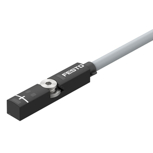 สวิตช์ตรวจจับระยะใกล้แบบนิวแมติก รุ่น SMT ซีรีส์ SMT-8M-A-PS-24V-E-0.3-M 574334 สำหรับการตรวจจับตำแหน่งกระบอกลม - Product Image 2