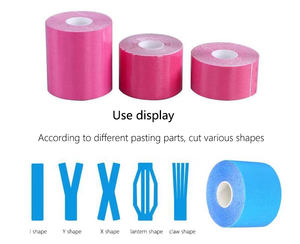 NQ SPORTS Ruban de kinésiologie imperméable avec logo personnalisé Bande élastique de thérapie <span class=keywords><strong>k</strong></span> <span class=keywords><strong>Tape</strong></span> Bande musculaire sportive pour le sport et la physiothérapie - Product Image 5