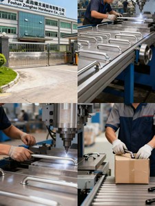 Puxadores de Alumínio Dourados para Cozinha, Tipo Oculto, Puxadores de Porta de Armário em Estilo Minimalista Moderno - Product Image 6