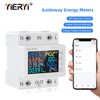 YIERYI 2P 63A Circuit fuite de terre sur sous tension protecteur relais interrupteur disjoncteur électrique Wifi Tuya compteur d'énergie intelligent
