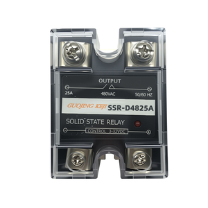Guojing <span class=keywords><strong>SSR</strong></span>-D4825A 3 ~ 32vdc đầu vào 480Vac đầu ra 25A DC kiểm soát một pha trạng thái rắn <span class=keywords><strong>Relay</strong></span> đánh giá AC sản phẩm - Product Image 1