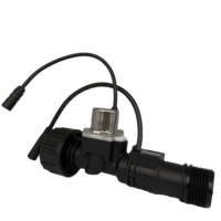 Débitmètre DC3V à impulsion avec vanne en plastique G3/4 pouce, capteur de débit et électrovanne intégrée pour le contrôle de l'eau et les systèmes d'irrigation de jardin
