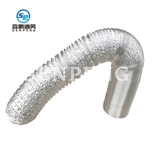 HVAC ท่ออลูมิเนียมฟอยล์ยืดหยุ่นระบายอากาศสารหน่วงไฟ - Product Image 5