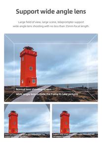 Mini-téléprompteur portable Ambitful pour enregistrement sur téléphone et appareil photo reflex numérique, avec télécommande - Product Image 3