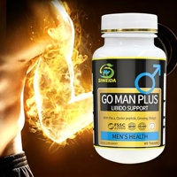 GO MAN PLUS Maca Ginseng Peptide Huitre Shilajit Sante Homme Libido Energie Complement Plantes 800mg 40 Comprimes