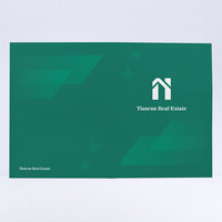 Porte-documents personnalisé avec fentes pour cartes vertes, organisateur de documents durable et écologique, dossier immobilier de qualité supérieure, conçu pour les professionnels