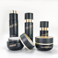 Emballage cosmétique au toucher doux, 50g 100ml 120ml, ensemble de flacons et de pots luxueux et uniques pour soins de la peau, toner, sérum, flacon pompe