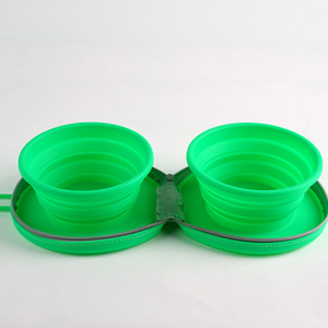 ชามอาหารสัตว์เลี้ยงแบบพับได้ ซิลิโคนกันน้ำ พร้อมซิป ชามอาหารสุนัขแบบยืดหดได้ - Product Image 4