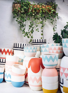 Vaso minimalista vivente in stile bohémien in <span class=keywords><strong>ceramica</strong></span>, regalo per l'inaugurazione della casa il <span class=keywords><strong>mondo</strong></span> naturale - Product Image 2