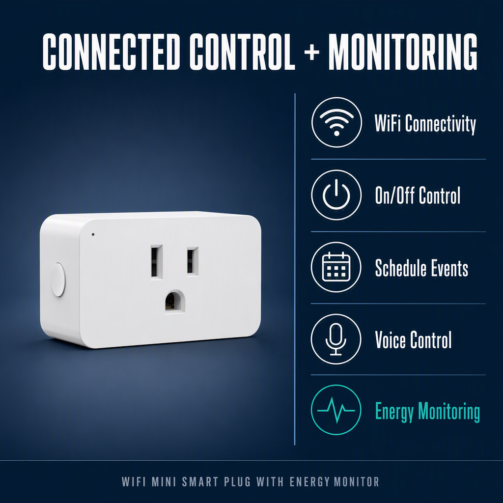 Tuya Smart WiFi Outlet 15A Mini Smart Plug Socket Works With Alexa Google Home App Control Scheduling Timer · image 4