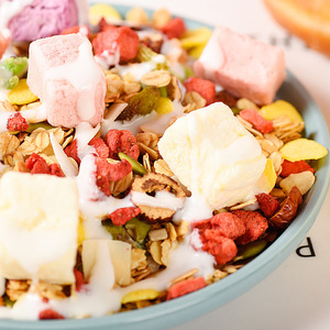 Remplacement <span class=keywords><strong>de</strong></span> yaourt en gros, flocons d'avoine aux fruits, à manger sec, croustillant, fruits instantanés, remplacement <span class=keywords><strong>de</strong></span> <span class=keywords><strong>petit</strong></span>-<span class=keywords><strong>déjeuner</strong></span>, céréales raffinées, granola, faible en gras - Product Image 3