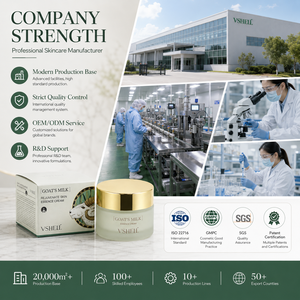 <span class=keywords><strong>Crema</strong></span> <span class=keywords><strong>Viso</strong></span> Idratante Vshell OEM ODM 50ml, <span class=keywords><strong>Crema</strong></span> <span class=keywords><strong>Leggera</strong></span> Nutriente Profondamente Idratante al Latte di Capra e Glicerina, Vegana e Senza Parabeni - Product Image 5