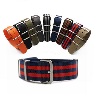 Correa de Reloj Deportiva de Nailon de 18mm 20mm 22mm 24mm, Accesorios para Correas, Hebilla, Bandas 007, <span class=keywords><strong>James</strong></span> <span class=keywords><strong>Bond</strong></span>, Negra, Correa de Reloj de 20mm - Product Image 3