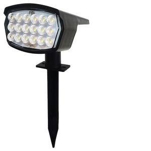 ไฟสปอร์ตไลท์พลังงานแสงอาทิตย์ 18 LED 20W IP65 ไฟสนามหญ้ากลางแจ้ง แสงสีขาวนวล - Product Image 3