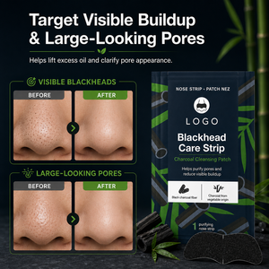 Tiras nasales de carbón de bambú natural para eliminar puntos negros, limpiar la grasa y las impurezas, desobstruir los poros, para piel mixta, ¡muy vendidas! - Product Image 2