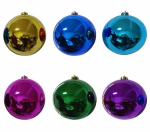 20 cm glänzender großer leuchtender UV-Befässungs-Weihnachtsbaum-Ball