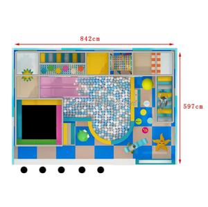 Equipo de Juegos Interior de Plástico Estilo Océano para Escuelas, Centros Comerciales, Piscina de Pelotas para Niños, para Parques de Diversiones - Product Image 5