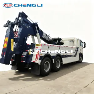 Vente directe d'usine, camion de dépannage lourd Howo 6x4, capacité de remorquage de 80 tonnes, avec télécommande sans fil, véhicule de sauvetage routier - Product Image 6