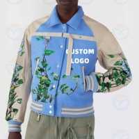 Maßgefertigte OEM/ODM Stickerei Herrenjacke Einreihig mit Umlegekragen Dicke Warme Schwere Baumwoll-Strickjacke Herren Fleecejacke