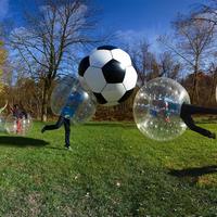 Ballon de Football gonflable en TPU / PVC pour adultes, combinaison de balle pare-chocs, points colorés, ballon de Football gonflable à bulles humaines