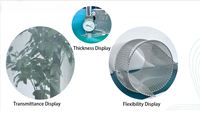 Écran LED transparent P4, film flexible, carte PCB souple, plastique PVC, affichage vidéo clair pour vitrine intérieure, fenêtre en verre