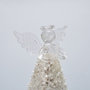 Carino Lustrini Angelo Figurine di Vetro di Vetro del Commercio All'ingrosso Di Angelo Di Natale Ornamenti - Product Image 6