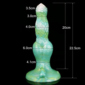 YOCY Fantasy Knot - Dildo de silicona con ventosa para perros, plug anal multicolor, productos eróticos, juguetes sexuales para mujeres - Product Image 6