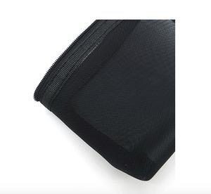 Sac de toilette en nylon transparent rose avec logo personnalisé, sac de maquillage de voyage, sac de beauté pour femmes avec fermeture éclair en silicone - Product Image 3