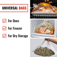 Sacs de cuisson robustes en PET de qualité alimentaire, thermoscellables, résistants au congélateur et au four, 18 x 20 pouces, lot de 100, pour la Turquie