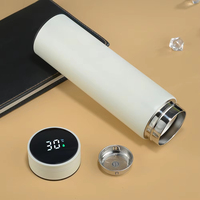 Умный термос с сенсорным LED-дисплеем температуры, из нержавеющей стали, вакуумная изоляция, 500 мл, сохранение тепла 12-24 часа