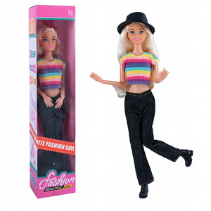 Bambola alla Moda da 11 Pollici (circa 30 cm) in Scatola, Set Giocattolo per Bambine con Pantaloni e Completo, Varietà Multicolore Opzionale, per Feste di Compleanno e Vacanze - Product Image 4