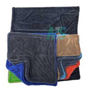 Toalla de microfibra grande para lavado de autos, absorbente, 1400GSM, con bucles retorcidos, para limpieza de autos, 40*40cm - Product Image 4