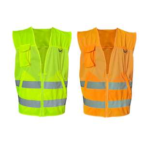 เสื้อกั๊กทำงานผู้ชาย CITICITY แบบหลายกระเป๋า สะท้อนแสง ระบายอากาศได้ดี มีซิป เสื้อกั๊กนิรภัยแบบตาข่าย สั่งทำได้ - Product Image 1