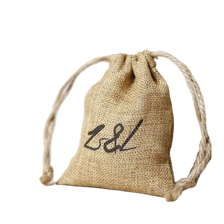 Jute Wine Drawstring Bags Burlap Drawstring Gift Bags Wholesale Manufacturer