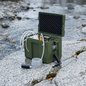 Purificateur d'eau portable à osmose inverse 65L/H DC24V pour valise, machine RO <span class=keywords><strong>de</strong></span> survie en extérieur, filtre à eau d'urgence pour inondations - Product Image 1