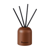 Diffuseur d'huiles essentielles sans flamme haut de gamme ELAN, cylindre en verre, intérieur, parfum longue durée, parfum de 3 mois, rotin