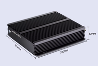 Mini PC Industrial sin Ventilador Intel N100 Linux 2 COM RS232 VGA, Computadora Robusta con Amplio Rango de Voltaje de Entrada para Control de Automatización e IoT