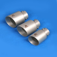 Punta de escape ovalada negra mate de acero inoxidable de 4 pulgadas, silenciador de cola de coche, tubo de modificación de estilo Ak, actualización de accesorio