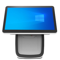 PC de panel de pantalla doble de ordenador todo en uno de escritorio LED de alta calidad de 15,6 pulgadas