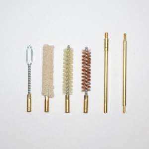 Kit de nettoyage de canon de 9 mm en gros, portable, avec rangement de poche, tige en laiton, ensemble de nettoyage de canon de pistolet, accessoires de chasse et de tir en extérieur - Product Image 2