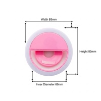 Anneau lumineux LED portable personnalisé avec logo, flash pour caméra, compatible avec téléphone portable et iPad universel