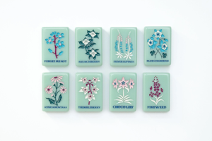 กระเบื้องมาห์จงอะคริลิคสีเขียวเซจแบบอเมริกันสุดหรูทันสมัย สีสั่งทำได้ ทนทาน เป็นมิตรกับสิ่งแวดล้อม พับได้ พกพาสะดวก วาดลายด้วยมือ เหมาะสำหรับเป็นของขวัญ - Product Image 2