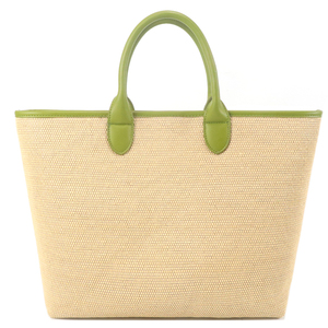 Bolso de Mano de Viaje de Verano para Mujer, Tejido de Paja con Tela de Cuero PU Personalizada, Bolso de Playa con Logotipo Bordado Trenzado - Product Image 4