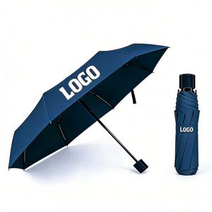 Strong Windproof Portable Manual <b>Folded</b> Travel Compact Foldable Rain Umbrella - Product Image 1